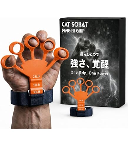 Amazon | フィンガーパワー 耐久性のある指 チャー ハンドグリッパー